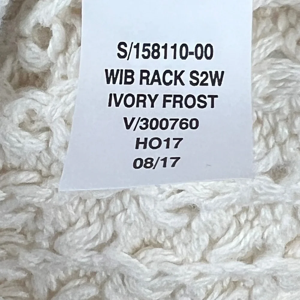 Baby Gap Toddler Girls Ivory Frost Crochet Knit Eyelet Lace Hem Sweater 3T